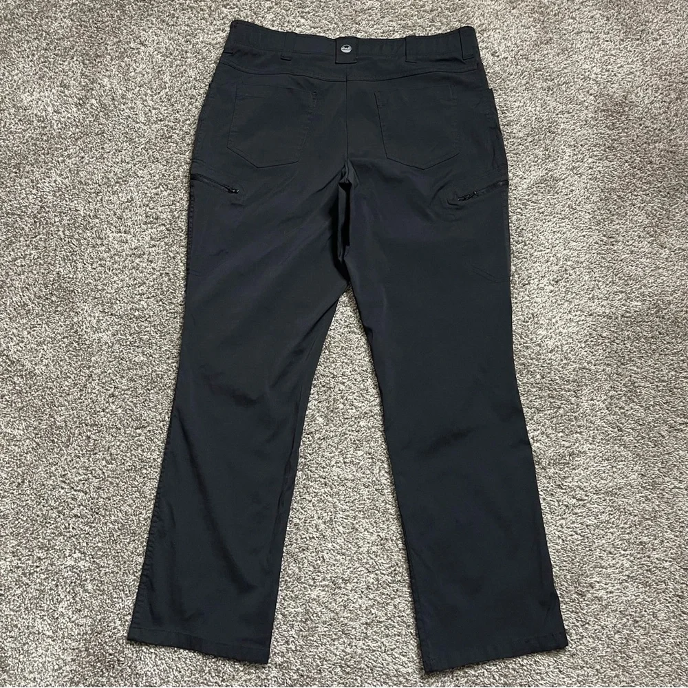 Wrangler Outdoor Series All-Terrain Black Nylon Utility Cargo Pants 36x30